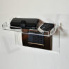 shelfy-t supporto smartphone telefoni plexiglas trasparente con oggetti