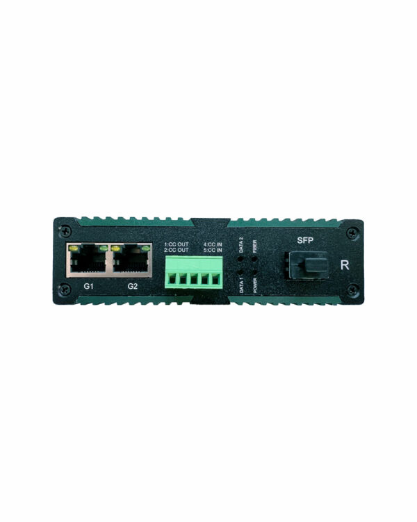 LSW1G2C1CDBD1 mediaconverter fibra ottica 2 porte lan e 1 contatto bidirezionale ricevitore loox